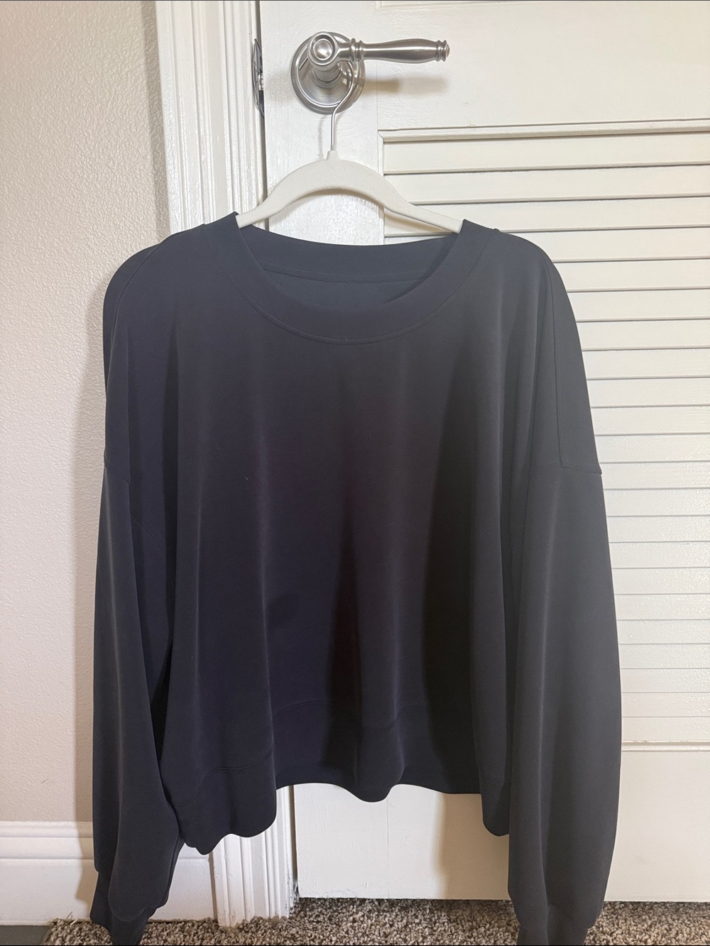 lululemon athletica Black Oversized Crew Sweatshirt